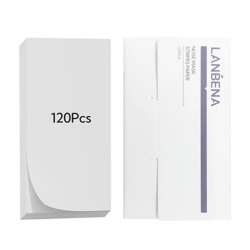 120pcs Nasal Blackhead Papers Facial Pores Strips For Skin Care Removal Accessories For Household Bedroom Travel Nasal Paper