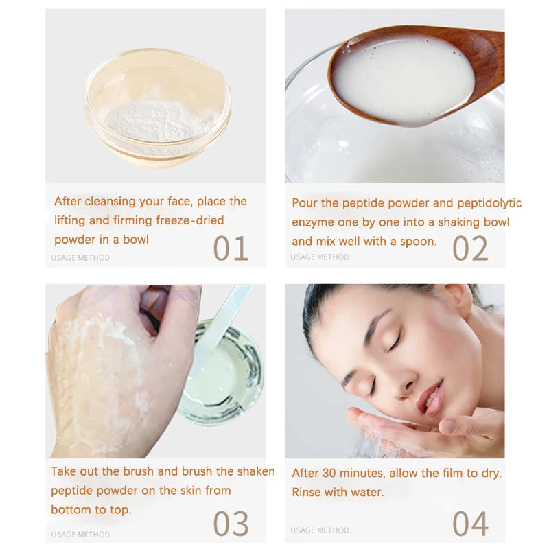 2.0 Upgrade Facial Collagen Peptide Mask Lift Firming Lifting Revitalise Moisturis Rejuvenating Hyaluronic Acid Essence Skincare