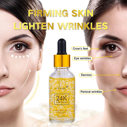 24K Gold Serum 2024 Moisturizing Skin Care Essence Oil Control Moisturizing Facial Beauty Skin Care Products