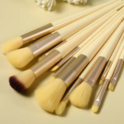13 PCS Makeup Brush Color Set Eyeshadow Foundation Full Set Makeup Brush Eyeshadow Blush Beauty Softening Makeup Tools