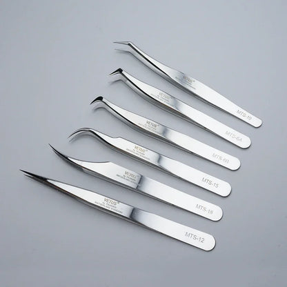 1pcs New VETUS Eyelash Extension Tweezers Stainless Steel Lashes Tweezers High Precision Anti-Static Tweezers Makeup Tools