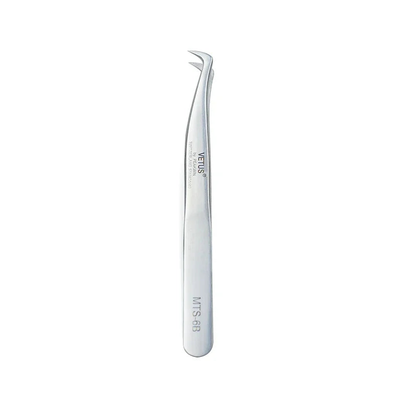 1pcs New VETUS Eyelash Extension Tweezers Stainless Steel Lashes Tweezers High Precision Anti-Static Tweezers Makeup Tools